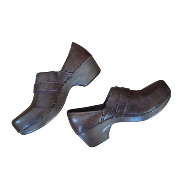 Dansko Womens Leather Clogs Academia Preppy Classic Boho Comfort 39 / 8.5 - 9 US - Picture 1 of 15